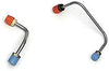 Eckler's Premier Quality Products 57247836 Chevy Brake Lines Prebent Front Use With Power 4Wheel Disc Brakes & GM Style Proportioning Valve