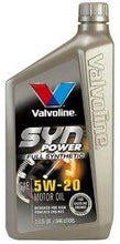 Valvoline SynPower Synthetic Motor Oil, 5W-20, Case of 6 (927-C)