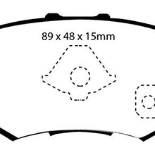 EBC Brakes UD1086 Ultimax OEM Replacement Brake pad