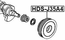 Harmonic Balancer Crankshaft Pulley Engine Febest HDS-J35A4 Oem 13810-P8A-A01