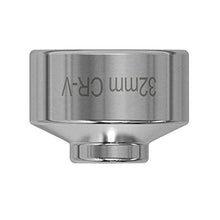 BESTWELL4U 32mm Oil Filter Wrench, Oil Filter Socket with 3/8" Drive 6 Points Oil Filter Cap Removal Tool,