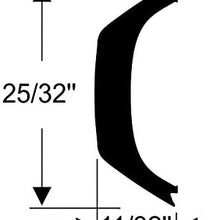 Steele Rubber Products Boat Vista Track Screw Cover Insert - Sold and Priced by The Foot 70-4069-340