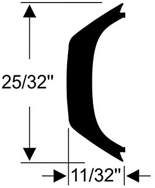 Steele Rubber Products Boat Vista Track Screw Cover Insert - Sold and Priced by The Foot 70-4069-340