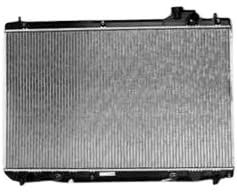 TYC 2452 Compatible with TOYOTA Highlander 1-Row Plastic Aluminum Replacement Radiator