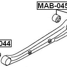 Mr267105 - Arm Bushing (for Lateral Control Arm) For Mitsubishi - Febest