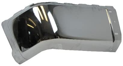 2007-2012 CHEVY SILVERADO (NEW STYLE) / 2007-2012 GMC SIERRA (NEW STYLE) REAR BUMPER CAP CHROME (STEEL) WITHOUT SENSOR HOLE LH=DRIVER SIDE