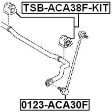 Front Stabilizer Bushing Kit D22.2 Febest TSB-ACA38F-KIT Oem 48815-42080