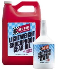 Red Line Oil 58404 Set of 8 Lightweight Shockproof Gear Oil 1-Quart Bottles