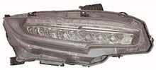 New Right Passenger Side LED Headlight Assembly For 2016-2018 Honda Civic Fits EX/EX-L/EX-T/LX Models Coupe/Sedan/Hatchback HO2503176