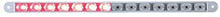 United Pacific 37194B 14 LED Auxiliary Warning Light Bar, 12" (Red LED/Clear Lens)