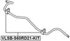 Rear Stabilizer Bar Bush Kit D21 Febest VLSB-S60RD21-KIT Oem 9173811