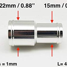 Autobahn88 Reducer Aluminum Alloy Vacuum Hose Joiner, OD= 0.6-0.88" (15-22mm)