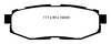 EBC Brakes DP31758C Redstuff Ceramic Low Dust Brake Pad