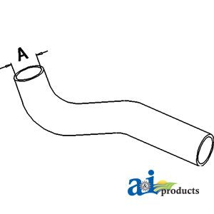 A&I - Radiator Hose, Upper (SN < -669788). PART NO: A-L56296