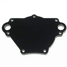 Meziere WP115S Black Water Pump Back Plate for Small Block Mopar