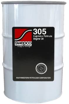 SWEPCO Supreme Formula Automotive Engine Oil SAE Grade 30 - 16 Gallon 1/4 Drum Keg