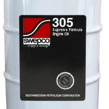 SWEPCO Supreme Formula Automotive Engine Oil SAE Grade 30 - 16 Gallon 1/4 Drum Keg