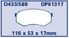 EBC Brakes DP61317 6000 Series Greenstuff Truck and SUV Brake Pad