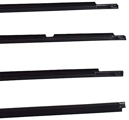 4pcs Weatherstrip Window Moulding Trim Seal Belt Fit for 2009-2012 Toyota Corolla