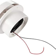No-Branded Caravan Accessories RV Fan Roof Air Vent Grille Whit Fan Travel Trailer Van Cooling Air Vent Camper Motor Home 12V WZCUICAN