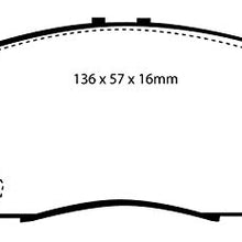 EBC Brakes DP2891 Greenstuff 2000 Series Sport Brake Pad