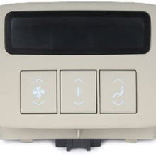 ACDelco 15-73815 GM Original Equipment Very Light Linen Colored Roof Console Auxiliary Heating/Air Conditioning Control