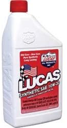 Lucas Oil (LUC10050) Motor Oil, Synthetic High Performance Motor Oil, Synthetic 10W30, Case of 6, Quart Size Bottles