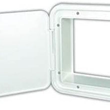 RV Trailer JR PRODUCTS Electrical Hatch Polar White - E7132-A Access Door