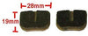 Two Sintered Brake Pad set compatible with Trailmaster Mini XRX and Mini XRS Go Karts part# 7.120.060