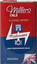 Millers Oils 7911 JCT Classic Sport High Performance Pistoneeze 20W50 Engine Oil - 1L jug