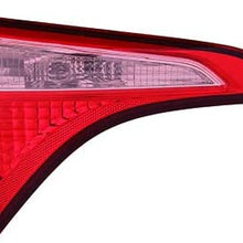 New Left Driver Side Inner Tail Light Assembly For 2017-2018 Toyota Corolla Bulb Type Decklid Mounted TO2802135