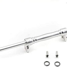 Lopbinte Easy Wheel Telescopic Extension Rod for Brompton Folding Bicycle Extendable Easy Wheel Bracket Silver