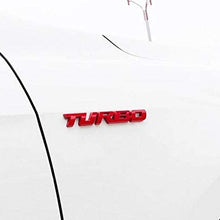 Turbo Door Trunk Window Emblem Fender Trim Kit 2 Piece Kit (RED)