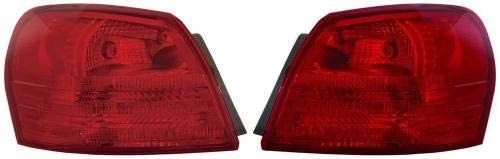 Go-Parts - PAIR/SET - for 2008 - 2015 Nissan Rogue Rear Tail Lights Lamps Assembly / Lens / Cover - Left & Right (Driver & Passenger) NI2801183 NI2800183 26550-JM00A 26555-JM00A Replacement 2009