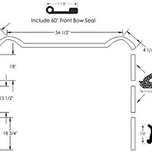 Steele Rubber Products - Convertible Roof Rail Kit - Sold and Priced as a Set - 70-1645-65