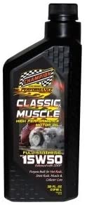 Champion Brands 4350H-CASE-6 'Classic and Muscle' 15W-50 Full Synthetic Automotive Motor Oil - 1 Quart Bottle, (Pack of 6)