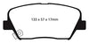 EBC Brakes DP61863 6000 Series Greenstuff Truck and SUV Brake Pad