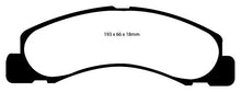 EBC Brakes DP61308 6000 Series Greenstuff Truck and SUV Brake Pad