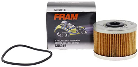 Fram CH6015 Motorcycle/ATV Oil Filter for Select Honda, Kawasaki and Polaris Models