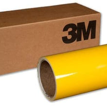 VViViD 3M Gloss Bright Yellow Vinyl Film Wrap 12 Inches x 5 Feet Roll DIY Easy to Install Self-Adhesive 1080 Series