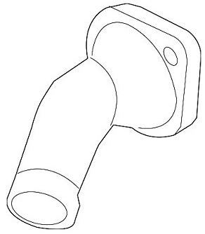 Kia 25631-2B053 Engine Coolant Thermostat Housing