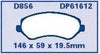 EBC Brakes DP61612 6000 Series Greenstuff Truck and SUV Brake Pad