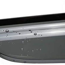 Puermto 4pcs Outside Mount Style Waterproof Sun Rain Wind Snow Guards Driver+Passenger Side Vent Shade Window Visors for 2014-2020 Nissan Rogue (Not for sport)