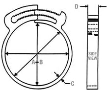 1 5/8" (1.625") Heavy Duty Double Gripping Nylon Hose Clamps, 225° F / 200 PSI Rated, 10 Pack (Made in USA/UK)