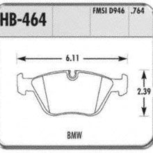 Hawk Performance HB464F.764 HPS Performance Ceramic Brake Pad