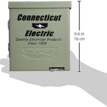 Connecticut Electric CESMPS54HR Connecticut Ps-54-Hr Weatherproof Power Outlet Panel, 120/240 V, 50 A, Nema 14-50R, 3R