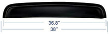 Deebior 1pc 38" Universal Tape On Deflector Sun/Moon Roof Rain Snow Guard Wind Dark Smoke Tint Window Visor RN98