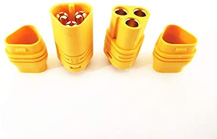 5 Pairs MT60 3.5mm 3-wire 3-pole Bullet Connector Plug Set for RC ESC to Motor 5 Male Connectors & 5 Female Connectors