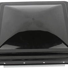 OCPTY Replacement Black Universal RV Roof Vent Cover 14 x 14 Trailer Camper VL200-B Vent Lid Fresh Air Rain Ventilation