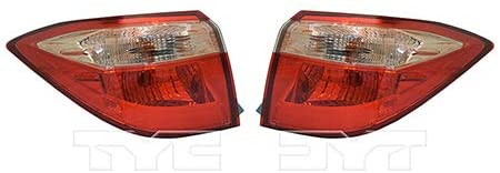 CarLights360: For 2017 2018 Toyota Corolla Tail Light Assembly Driver and Passenger Side CAPA Certified w/o LED BUL w/Bulbs - Replaces TO2804130 TO2805130 (Vehicle Trim: LE Eco ; LE ; L)